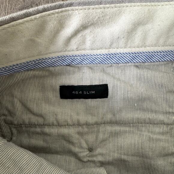 J Crew 484 Slim Fit Stretch Chambray Workwear Pants US Men's 30X30 New - Picture 5 of 8